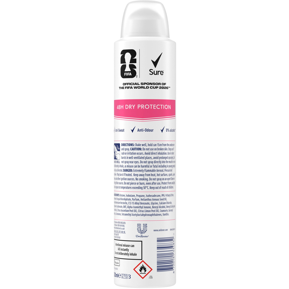 Sure Women Anti-Perspirant Aerosol Deodorant Bright Bouquet Image 2