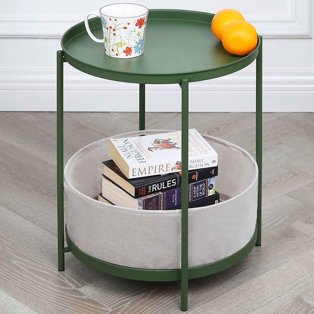 Bakewell Single Shelf Green Coffee Table Image 1