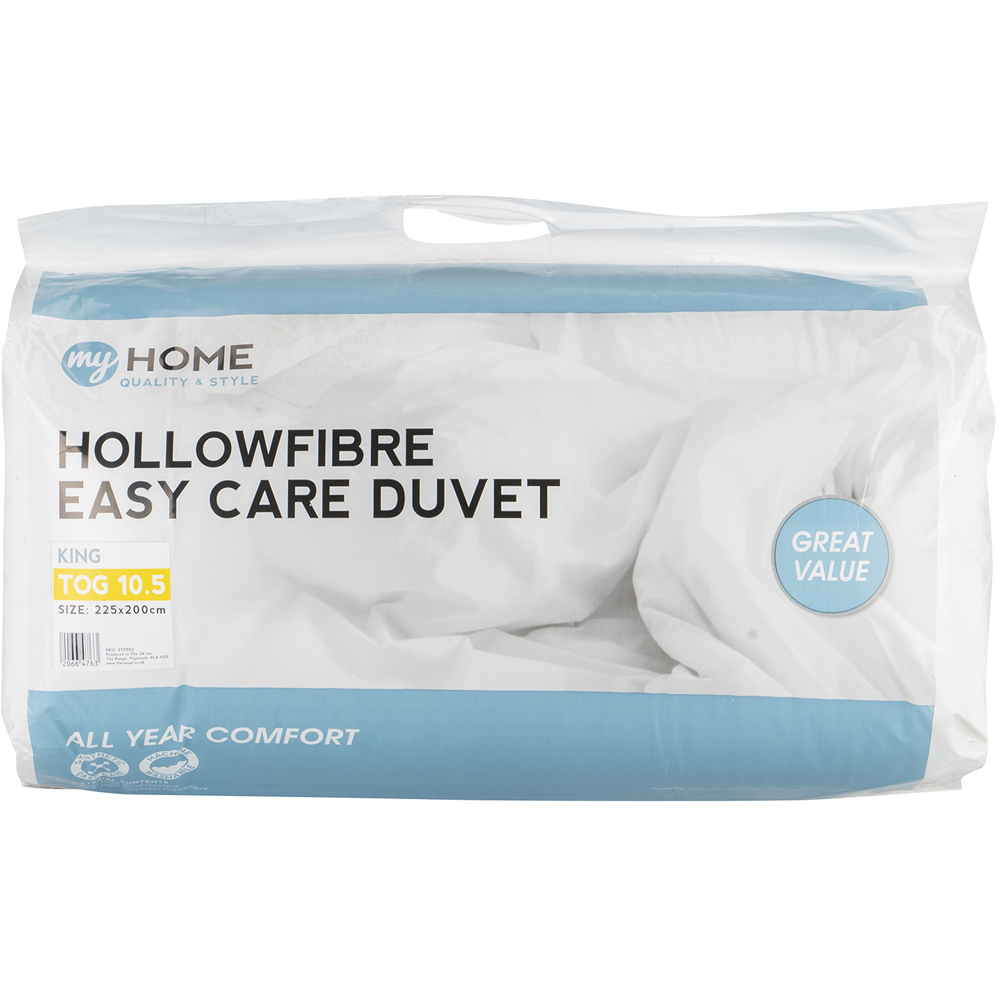My Home King Size White Duvet 10.5 Tog Image 1
