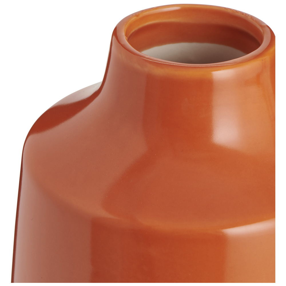 Wilko Orange Curved Vase Image 3