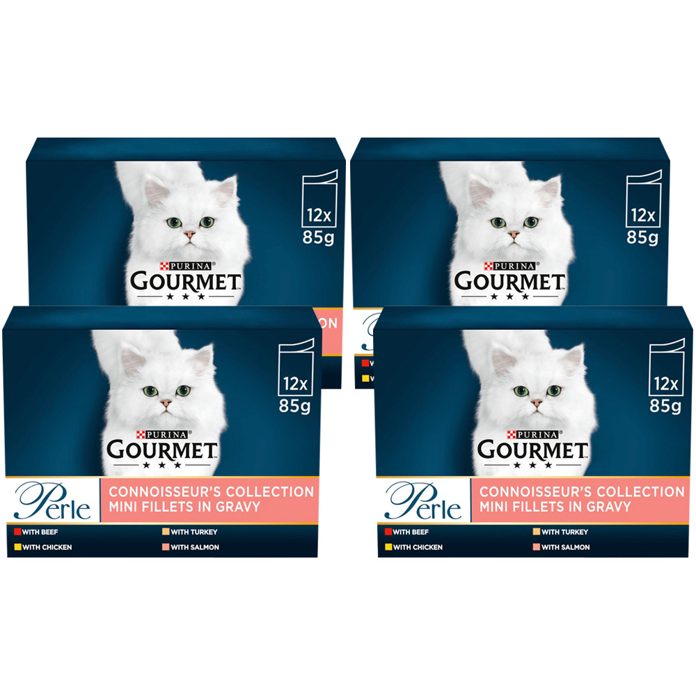 Gourmet Perle Connoisseurs Mixed Cat Food 85g Case of 4 x 12 Pack Image 1
