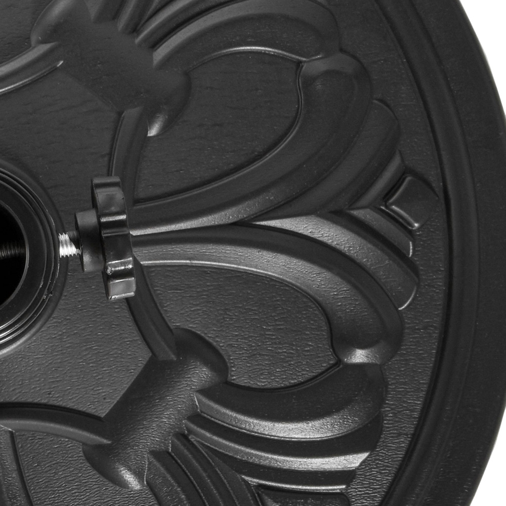 Outsunny 13kg Round Parasol Base Black Image 3