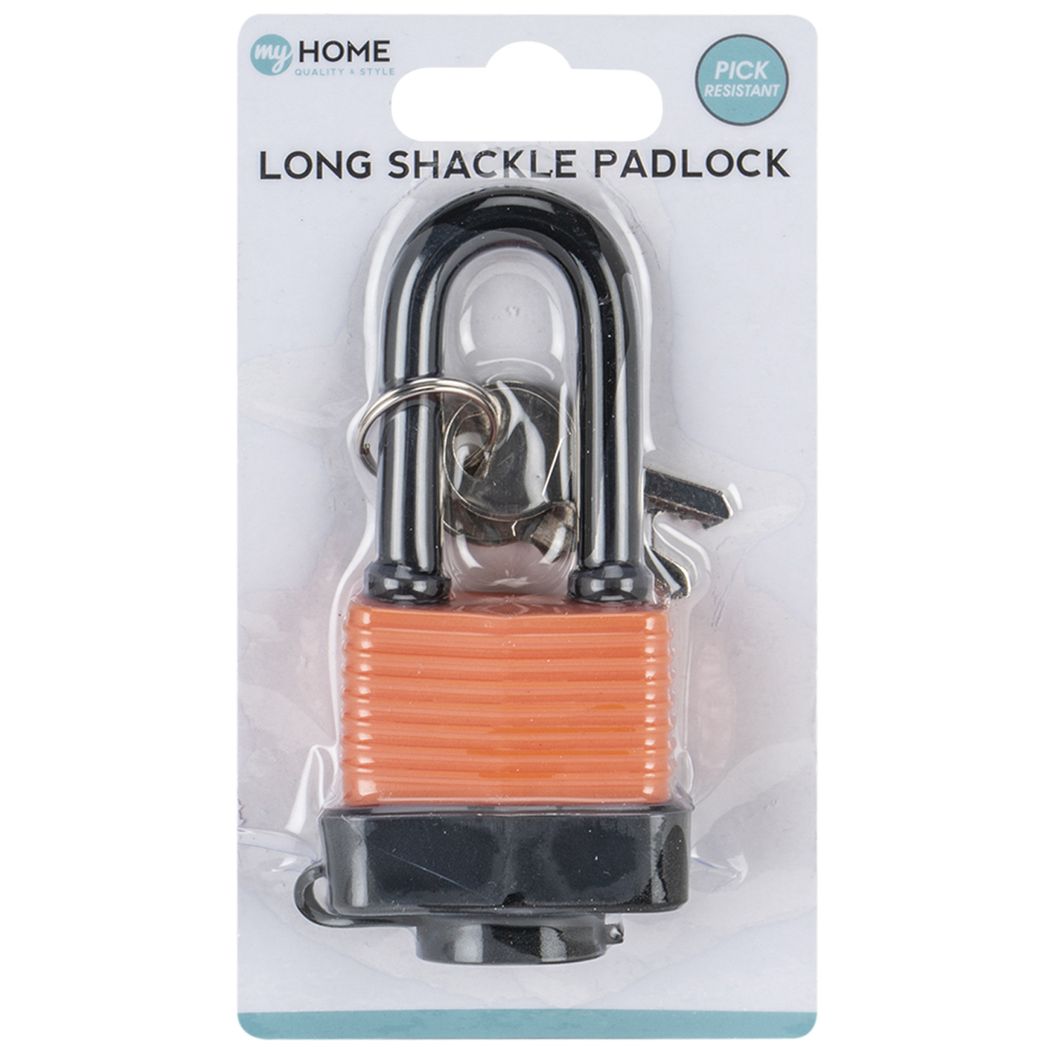 My Home 105mm Long Shackle Waterproof Padlock with 2 Keys Image