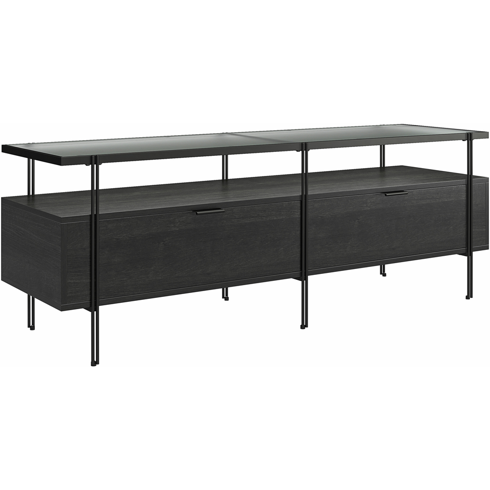 Dorel Wainwright Black Oak TV Stand Image 2