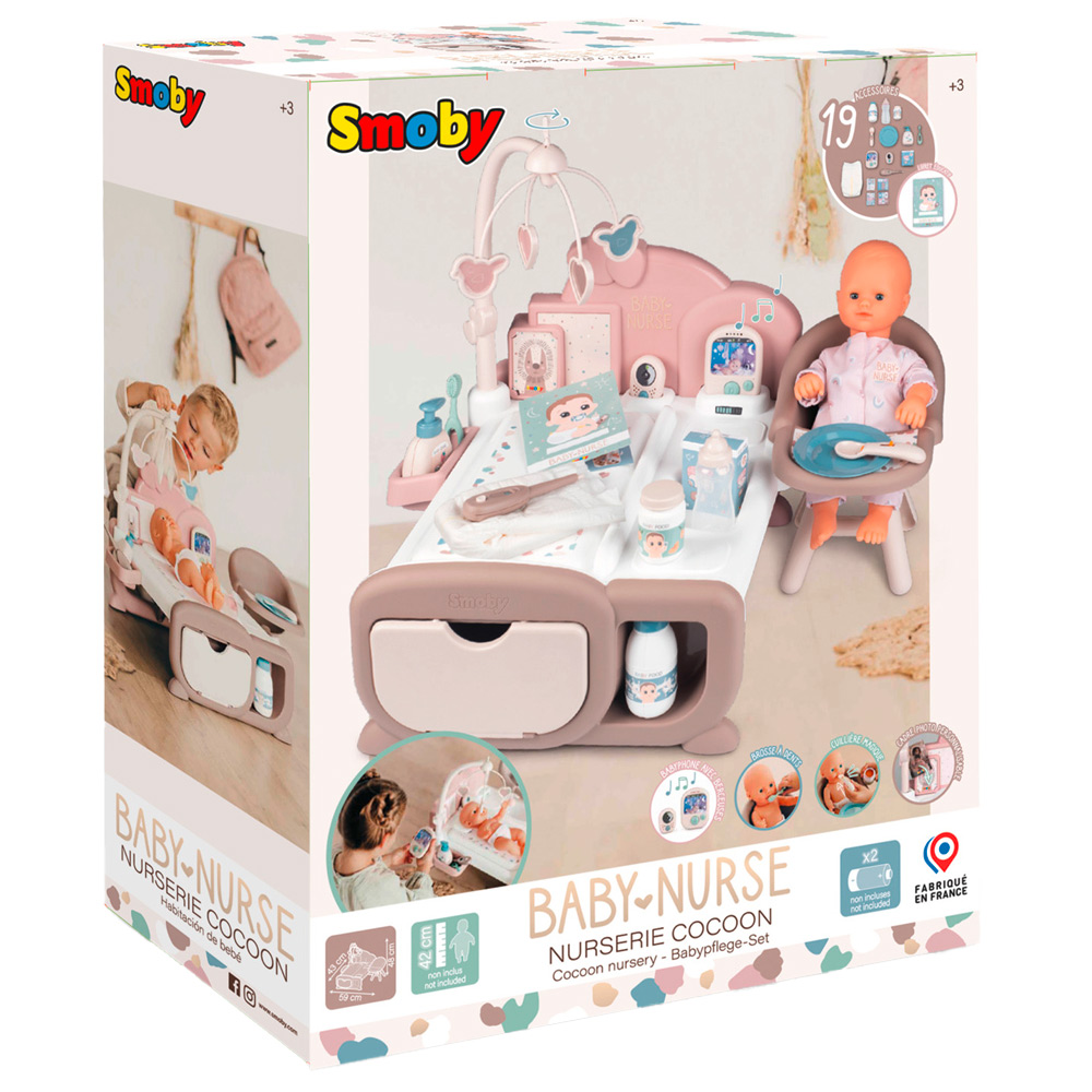 Smoby Baby Nurse Cocoon Doll Playroom Image 5