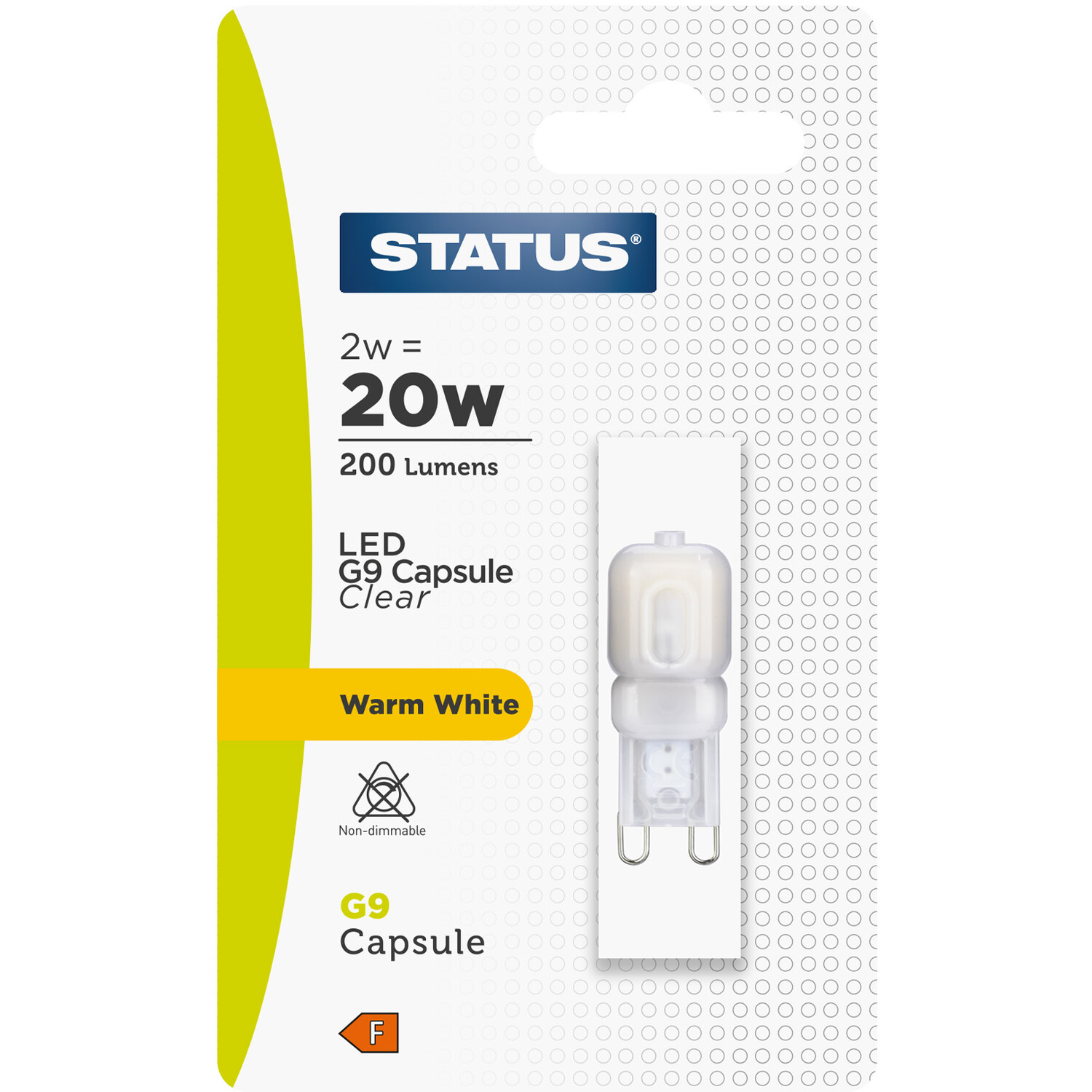 Status 2W LED G9 Light Bulb - Warm White Image