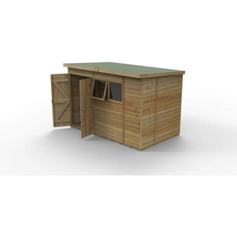 Forest Garden Timberdale 10 x 6ft Single Opening Pent Shed Image 3