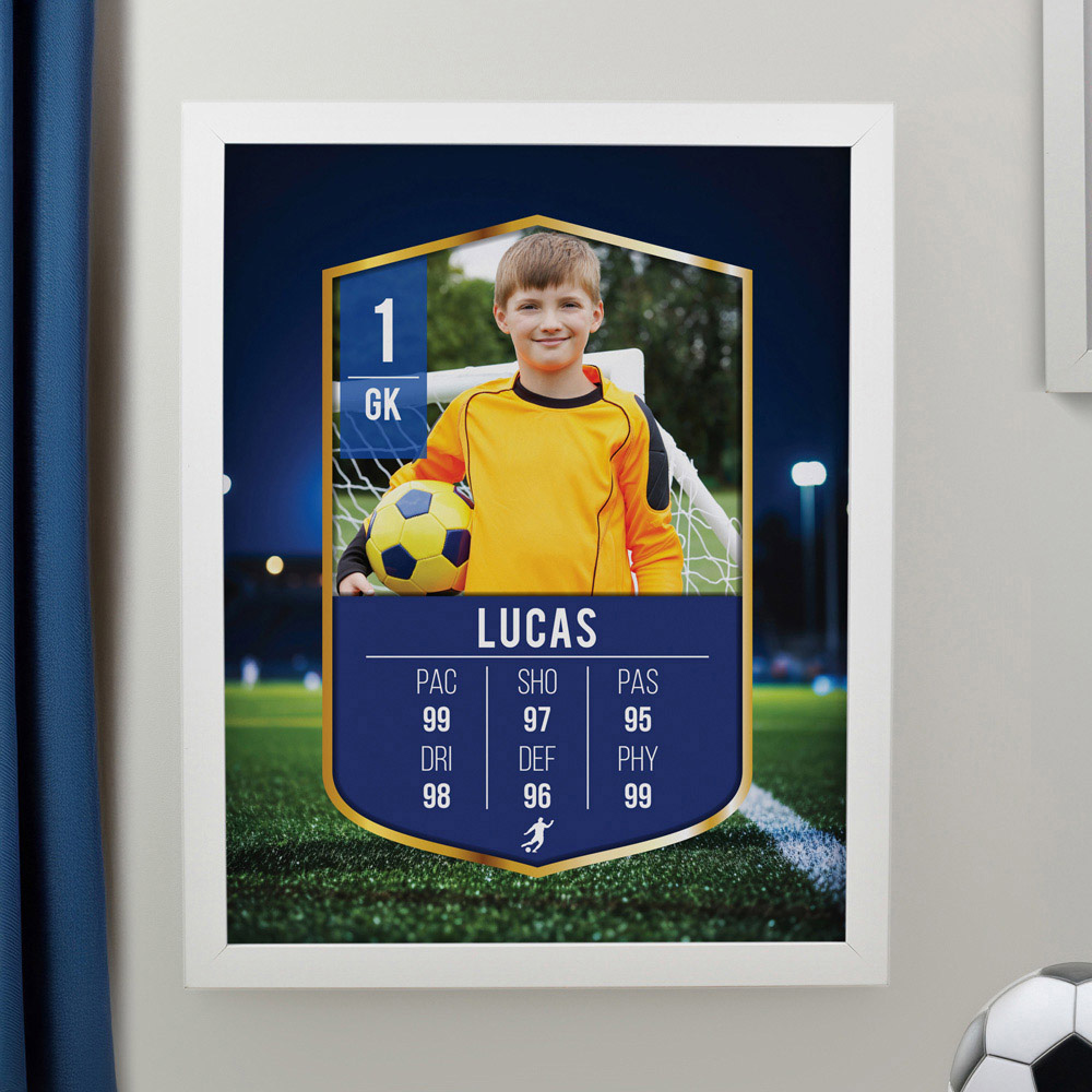 Personalised Memento Company Personalised Photo Upload Football Card Poster Frame 12 x 15 inch Image 2