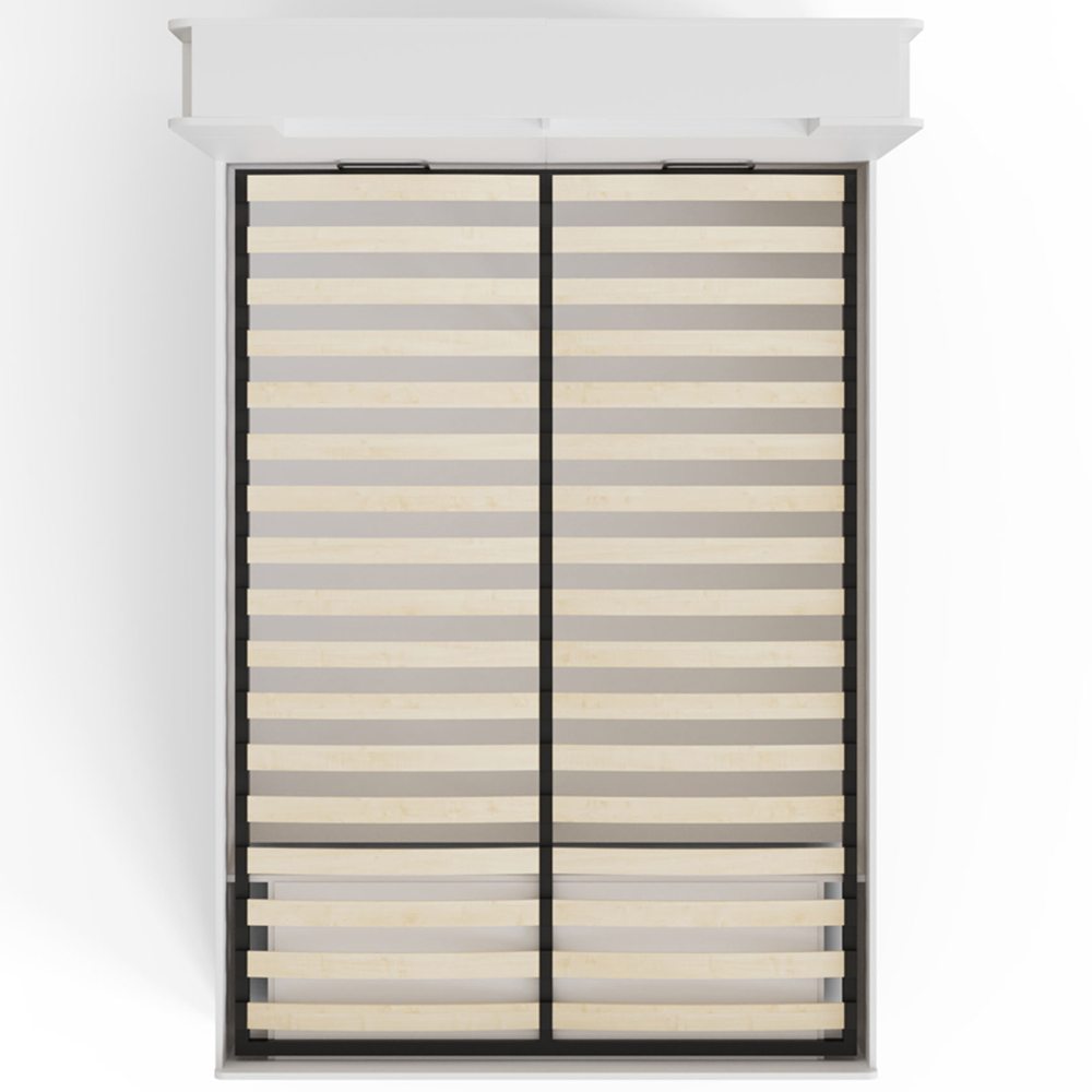 GFW Anya King Size White Wooden Ottoman Bed with SC Bonnell Mattress Image 3