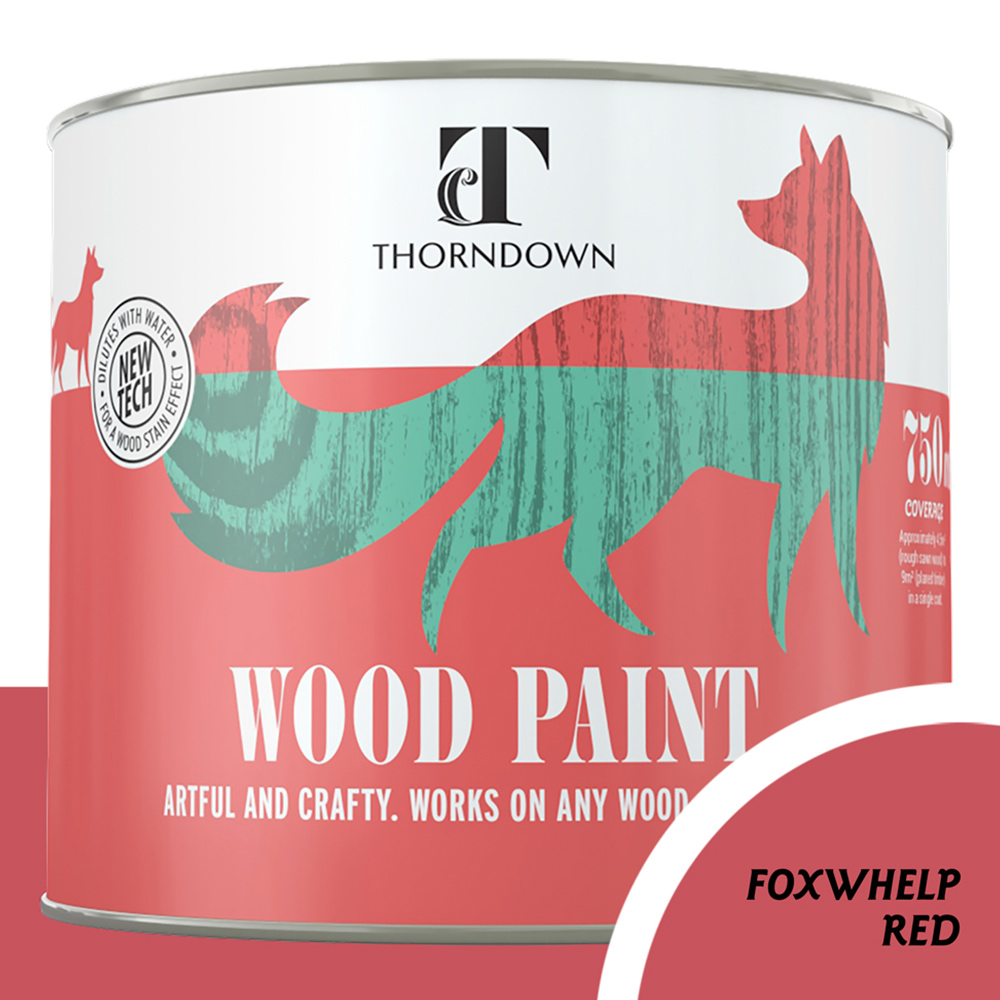 Thorndown Foxwhelp Red Satin Wood Paint 750ml Image 3