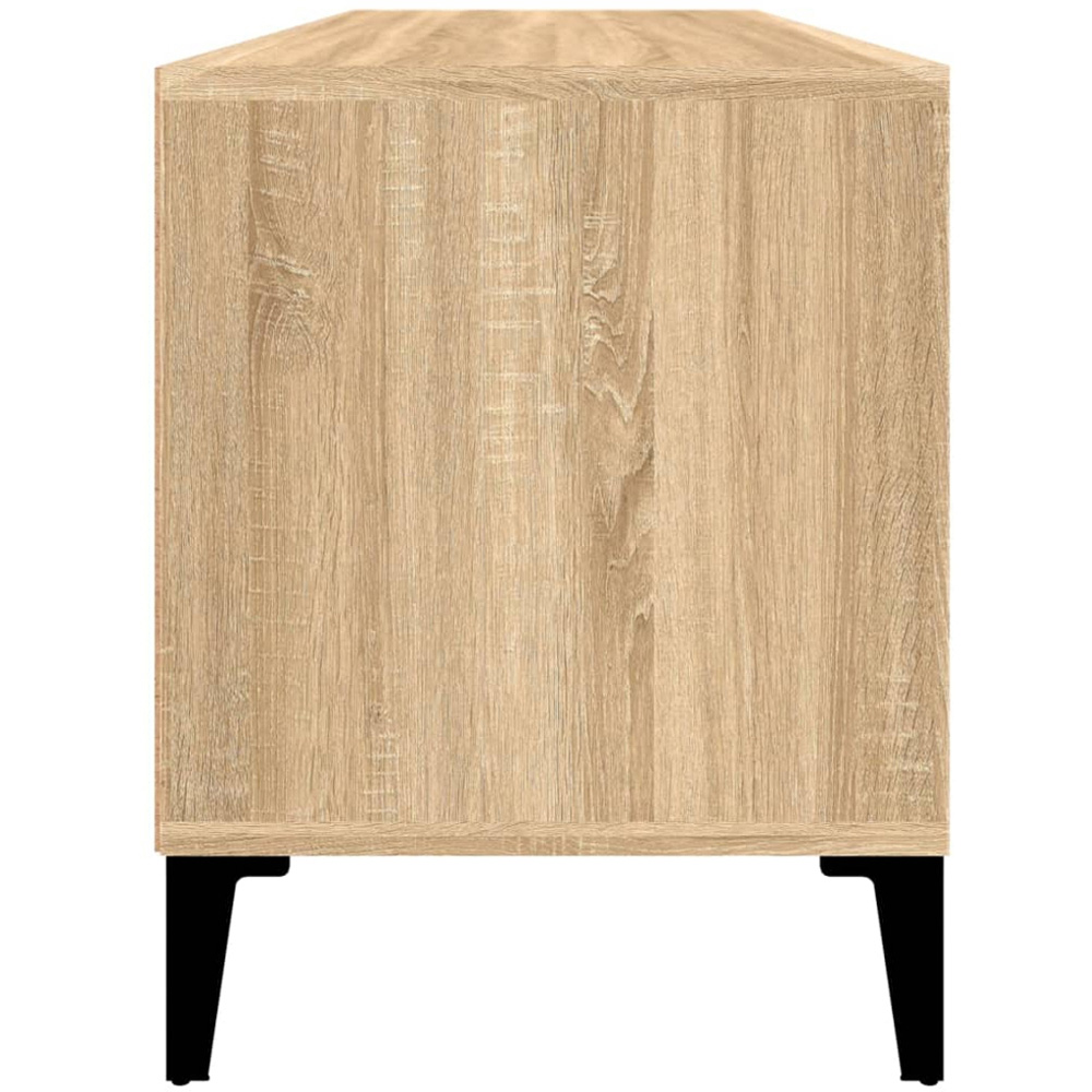 vidaXL 2 Drawer 2 Shelf Sonoma Oak TV Cabinet Image 7