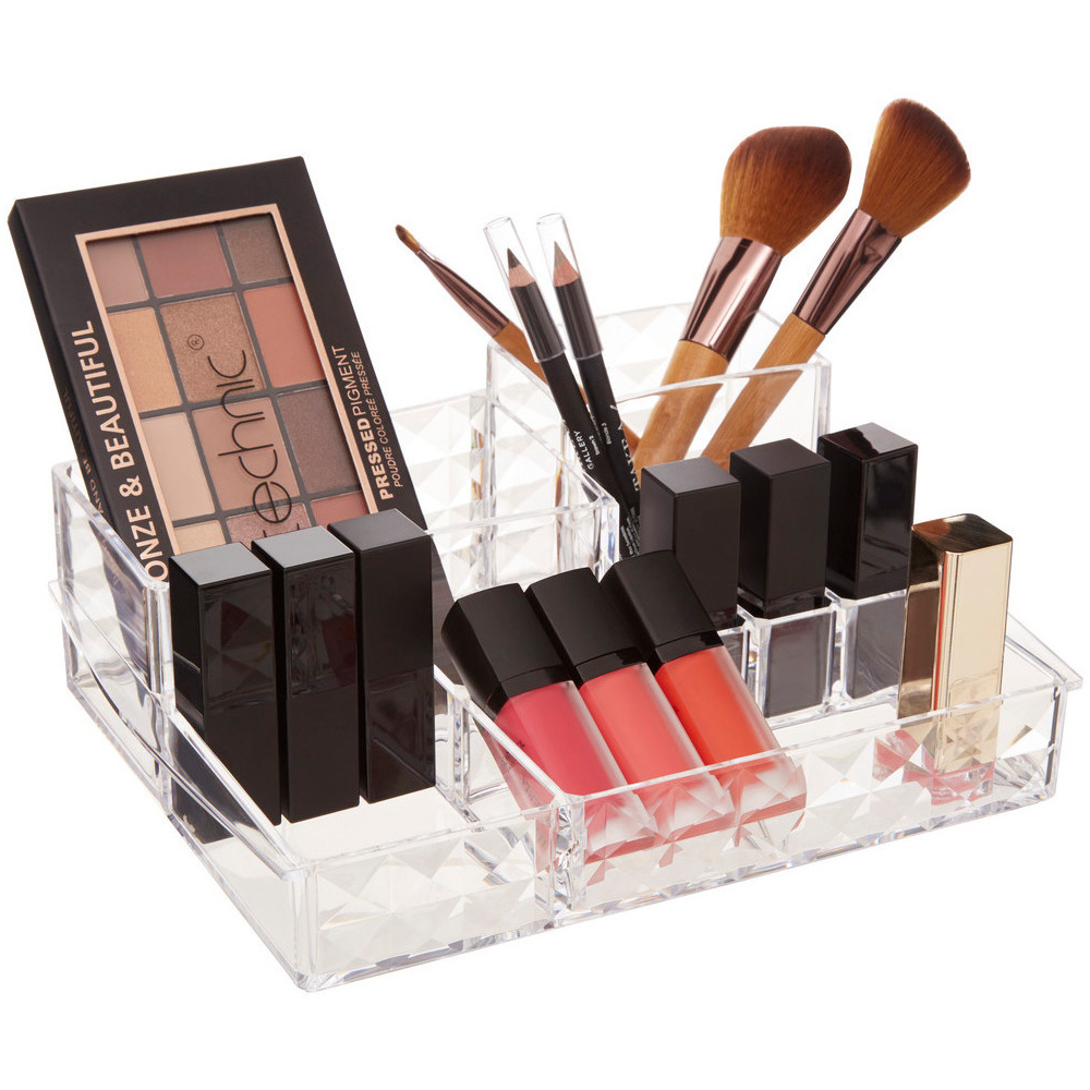 Premier Housewares Clear 11 Compartment Cosmetic Organiser Image 3