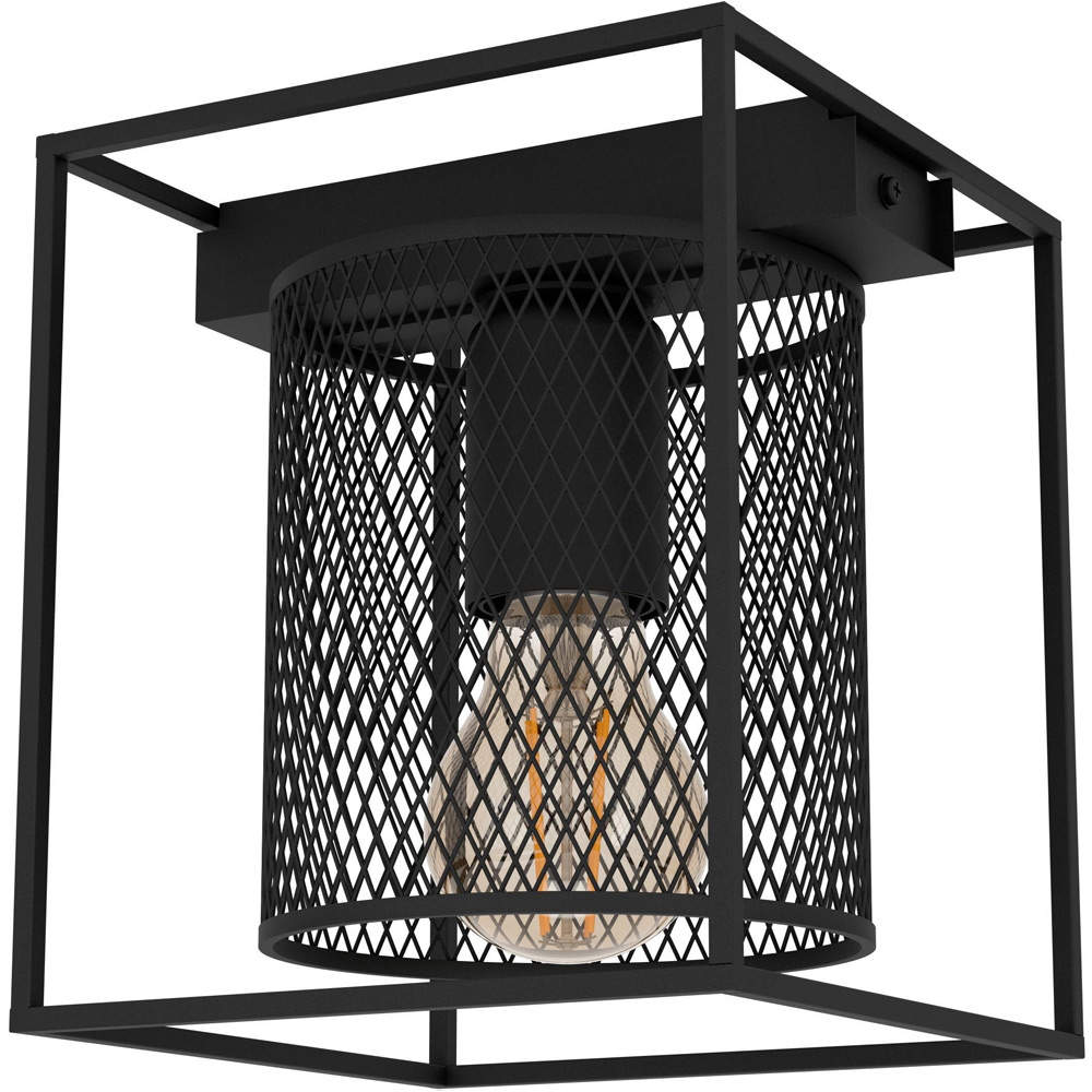 EGLO Catterick Black Mesh Ceiling Light Wilko