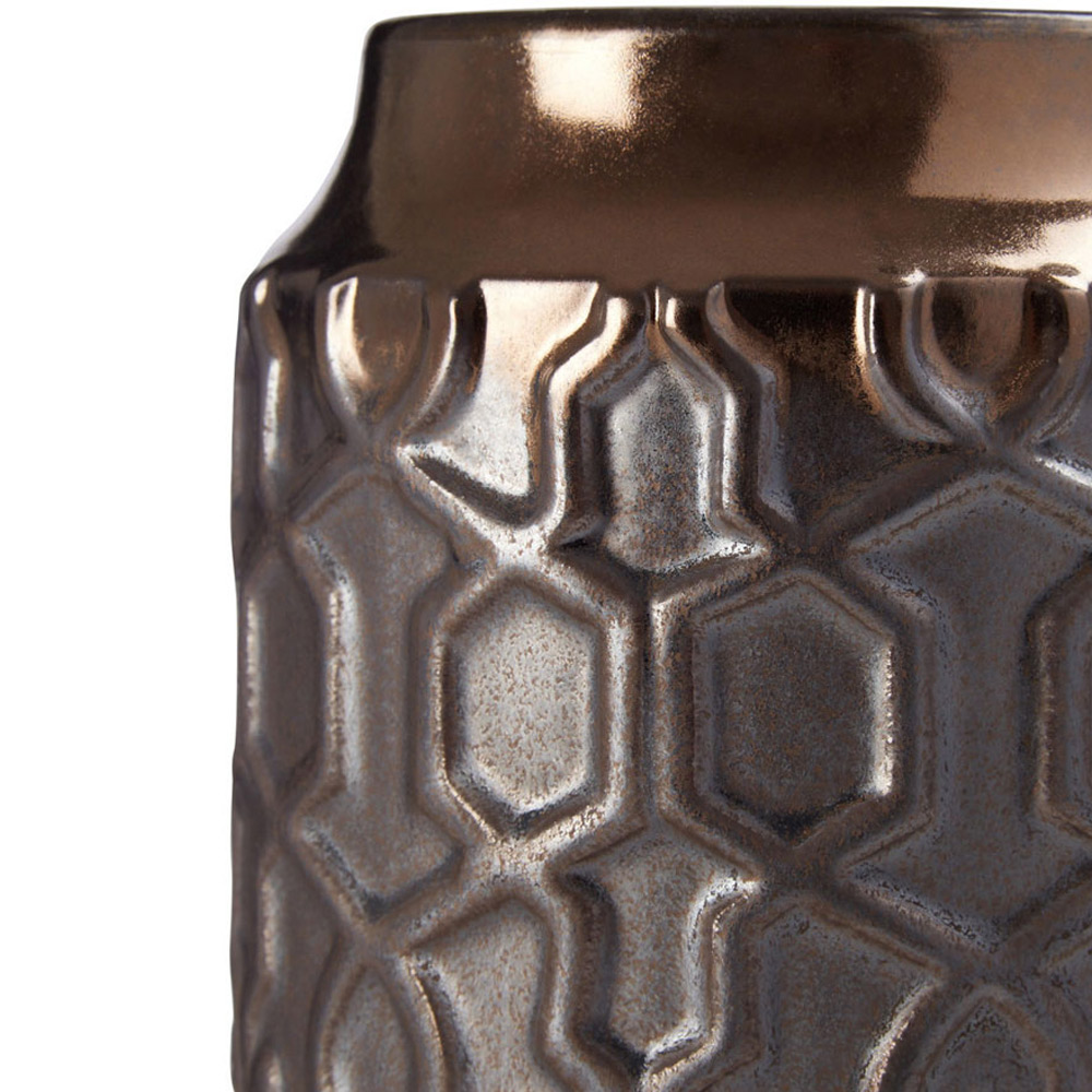Premier Housewares Gold Zircon Small Ceramic Planter Image 5