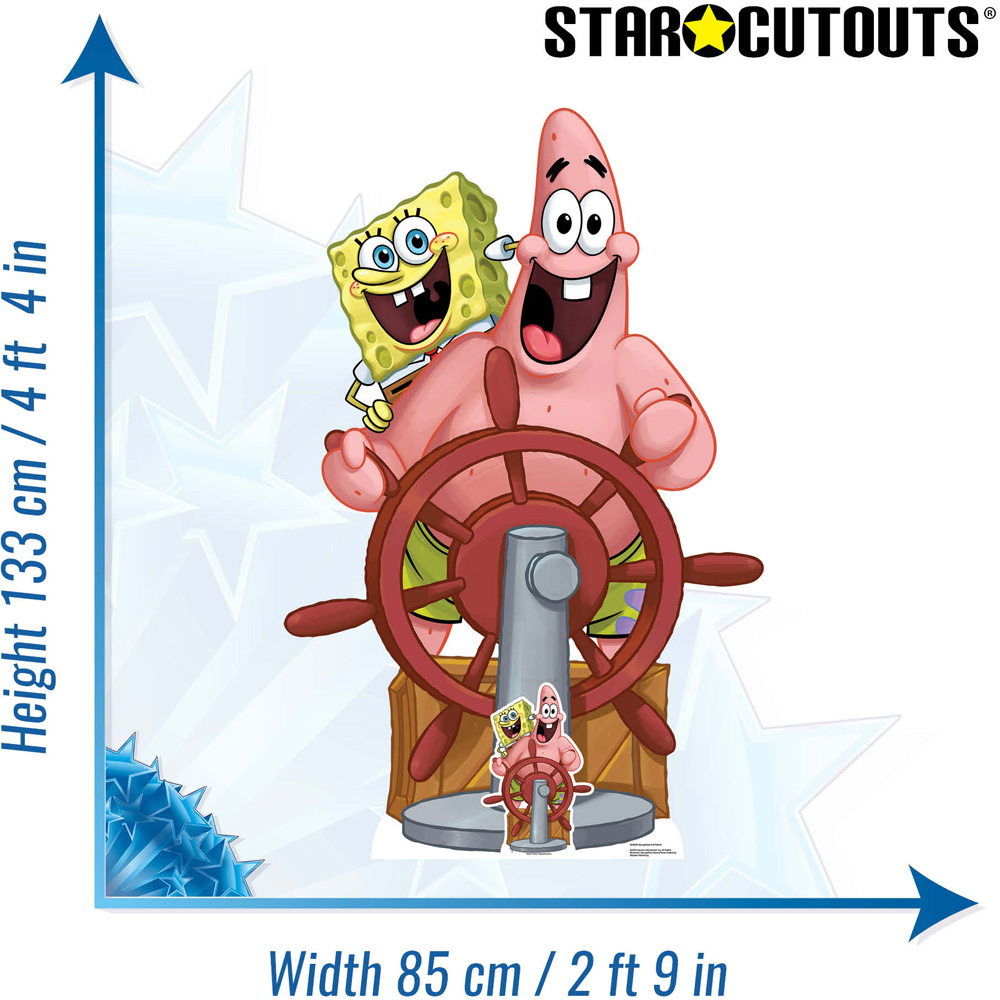 Star Cutouts SpongeBob and Patrick Cardboard Cutout 4.4ft Image 6