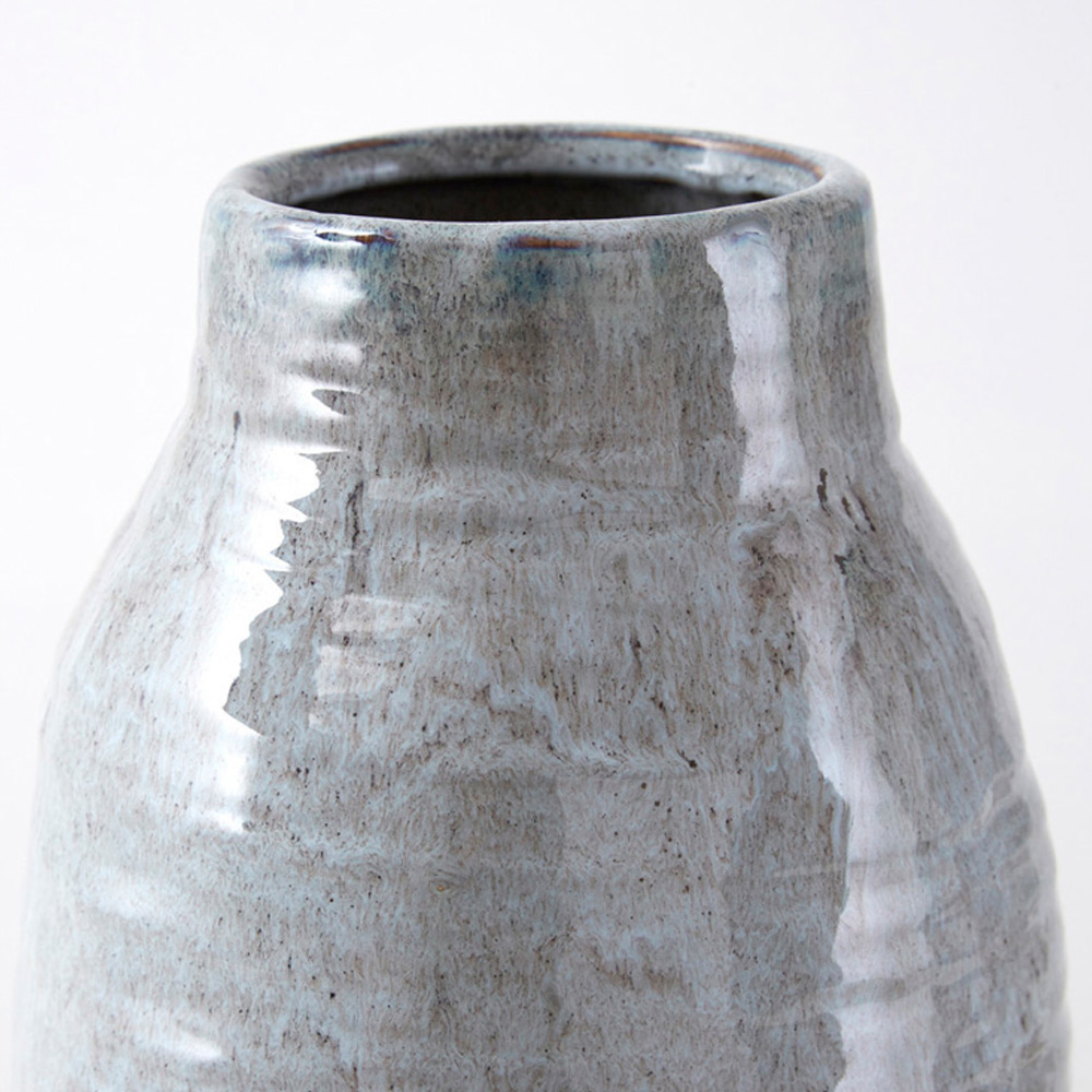 Premier Housewares Caldera Grey Vase Large Image 4