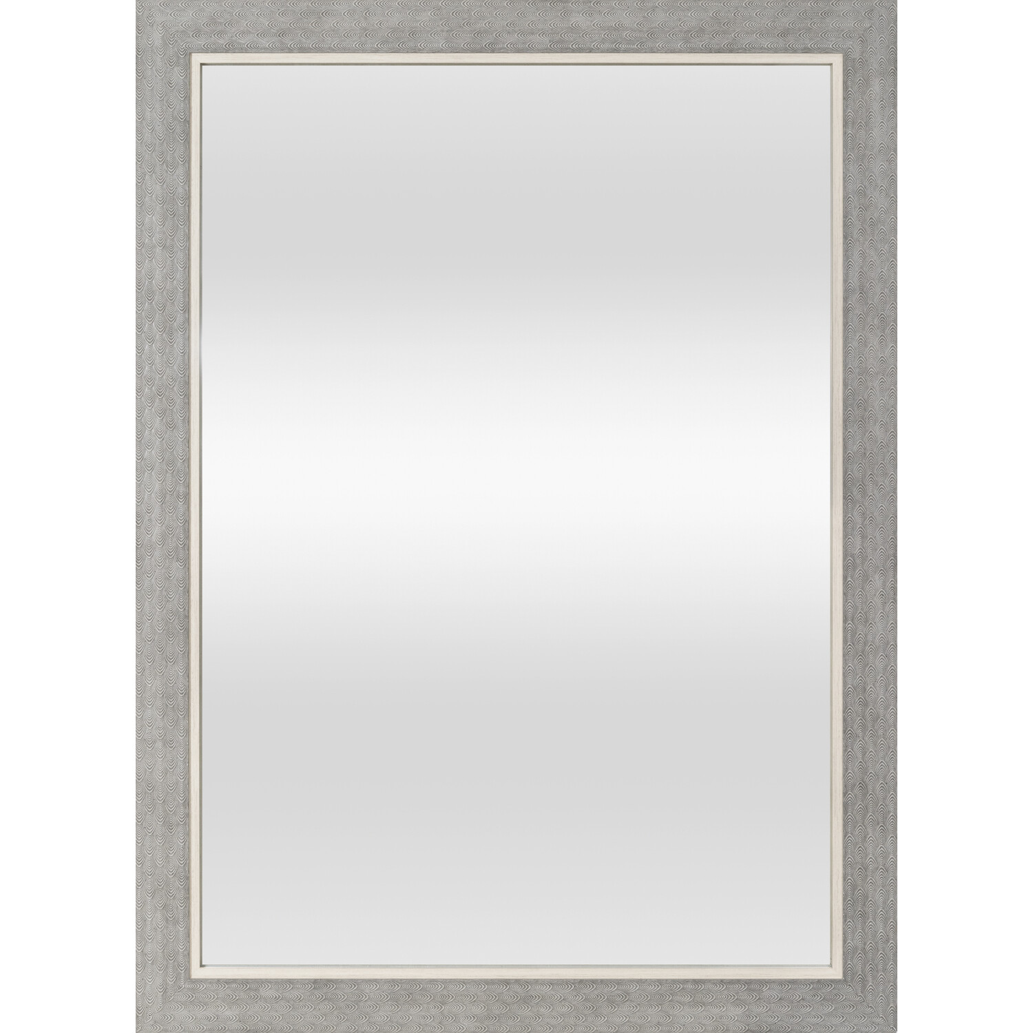 Talia Etched Effect Mirror - Grey Image 1