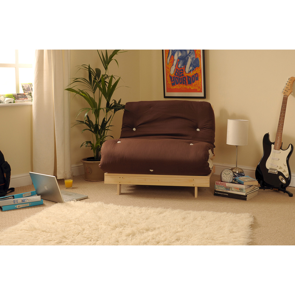 Brooklyn Double Sleeper Chocolate Futon Base and Mattress Image 3