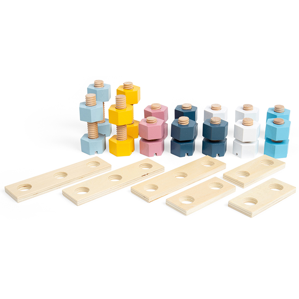 Bigjigs Toys 20 Piece Activity Work Bench Multicolour Image 5