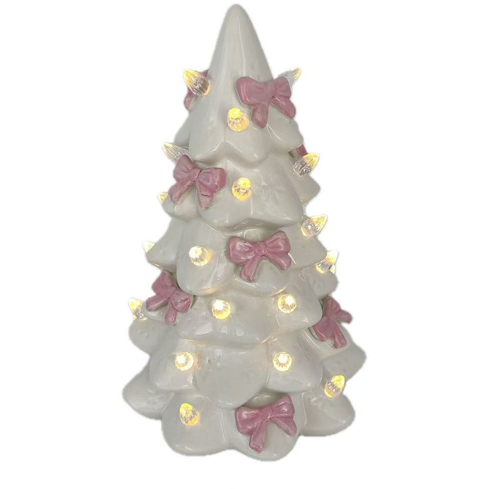 LED Pink Bow Christmas Tree Image 7