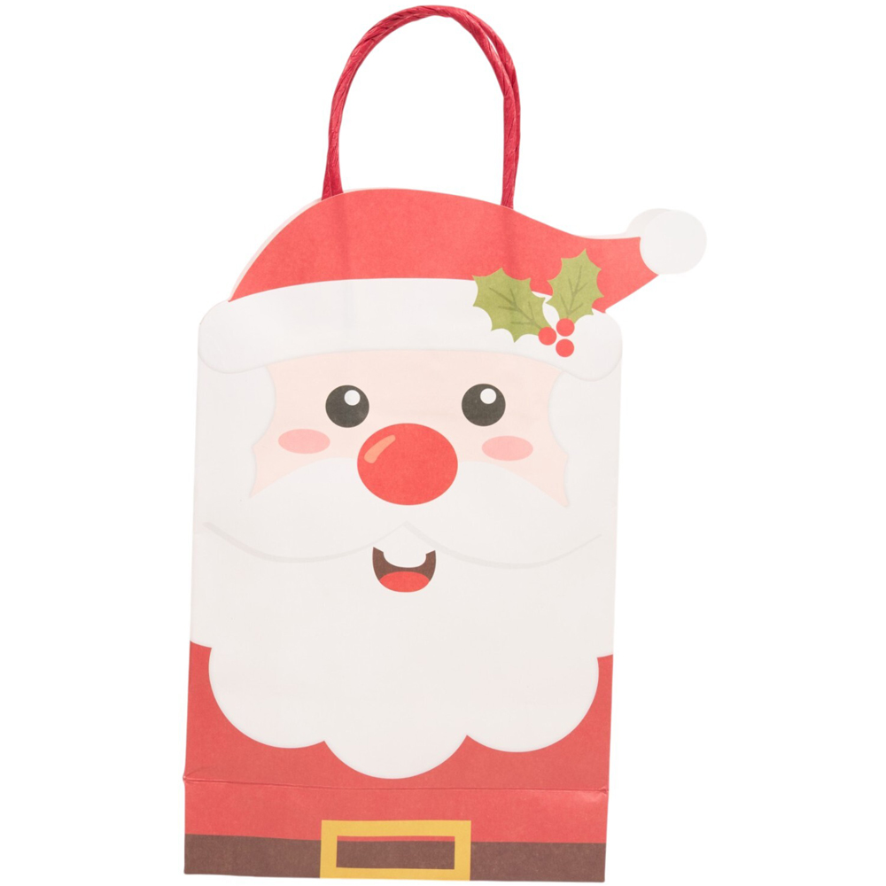 Pack of 8 Santa or Reindeer Shaped Party Bags Image 6