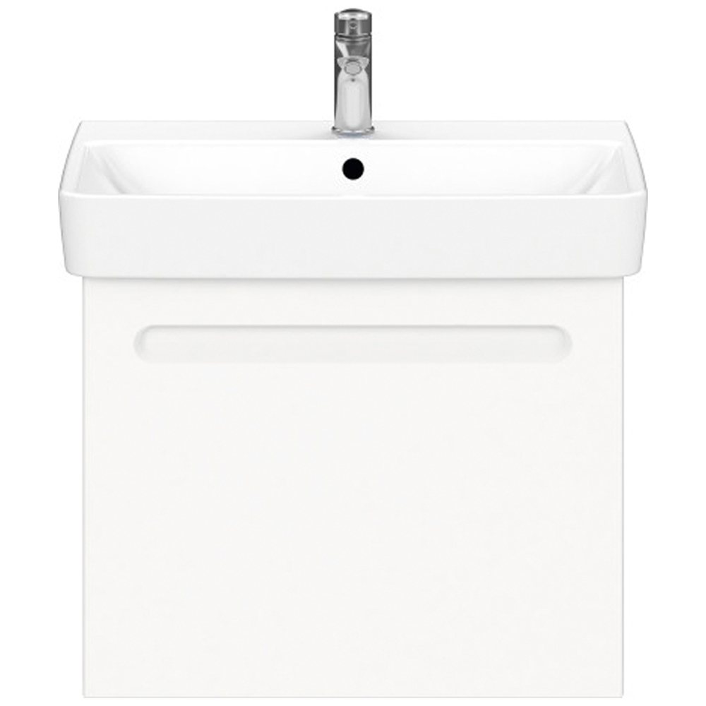 Duravit No.1 Single Drawer Matt White Wall Hung Vanity Unit 478 x 590mm Image 1