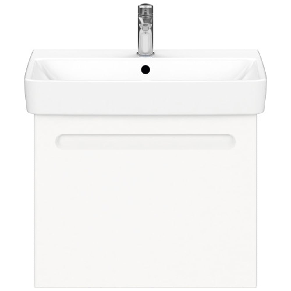 Duravit No.1 Single Drawer Matt White Wall Hung Vanity Unit 478 x 590mm Image 1