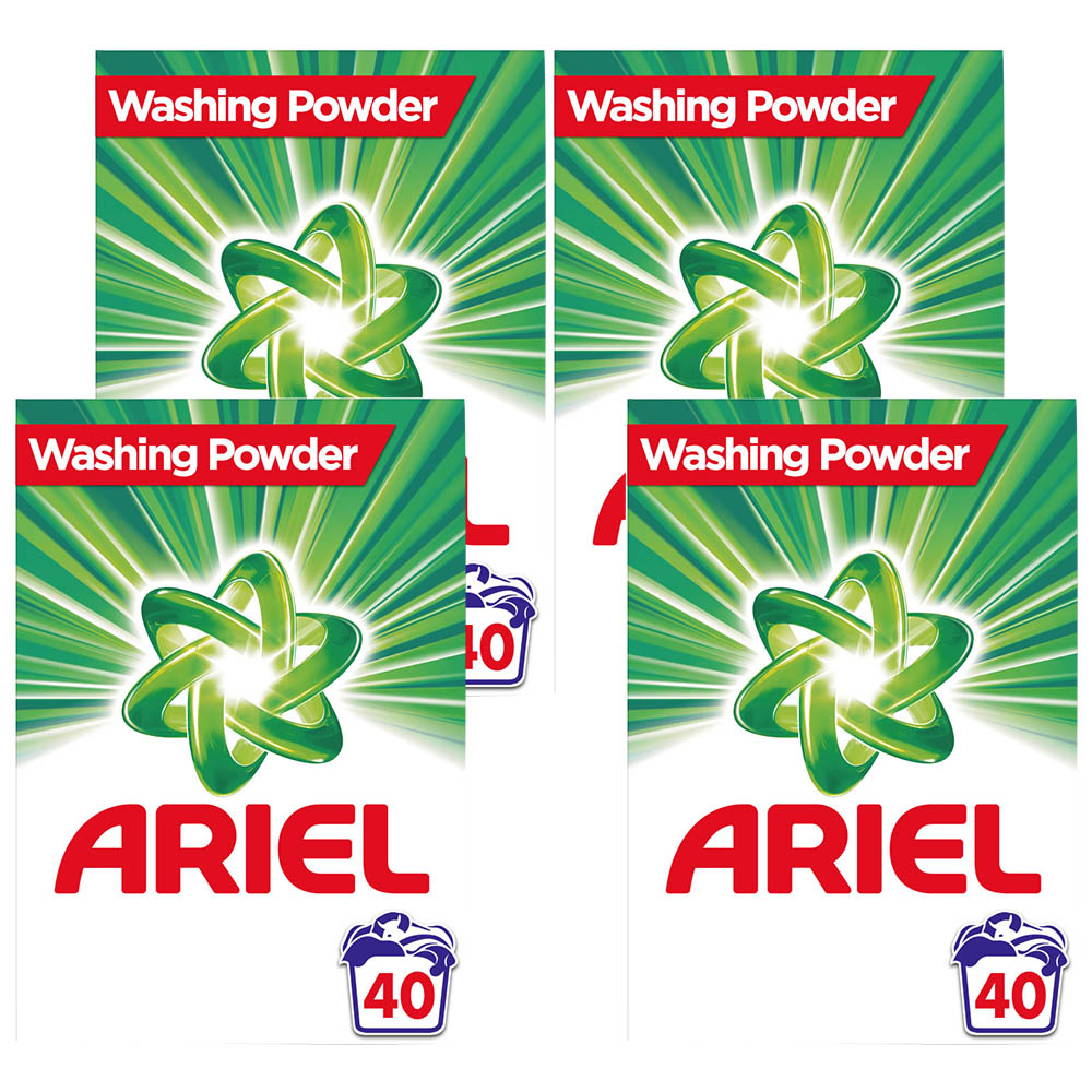Ariel Regular Washing Powder 40 Washes Case of 4 x 2.6kg Image 1