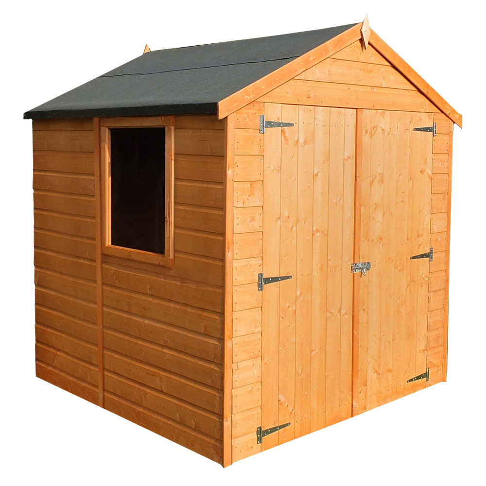 Shire Arran 6 x 6ft Double Door Dip Treated Shiplap Shed Image 1