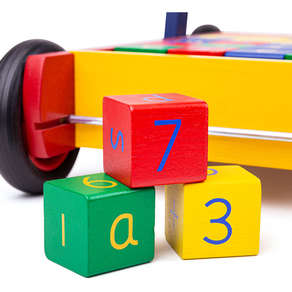 Tidlo Wooden Babywalker with ABC Blocks Image 4