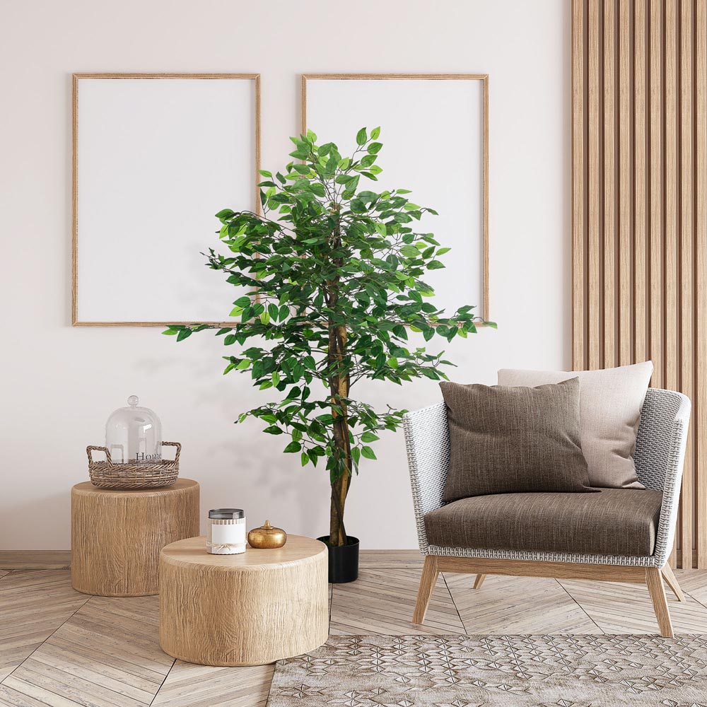 Portland Artificial Ficus Tree in Pot 150cm Image 2