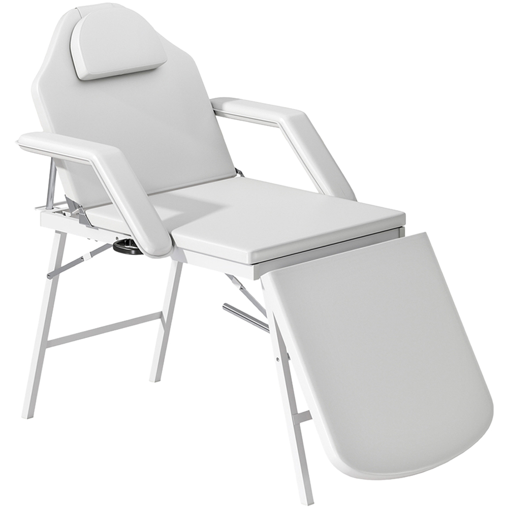 HOMCOM White 3 Zone Adjustable Massage Table Image 1