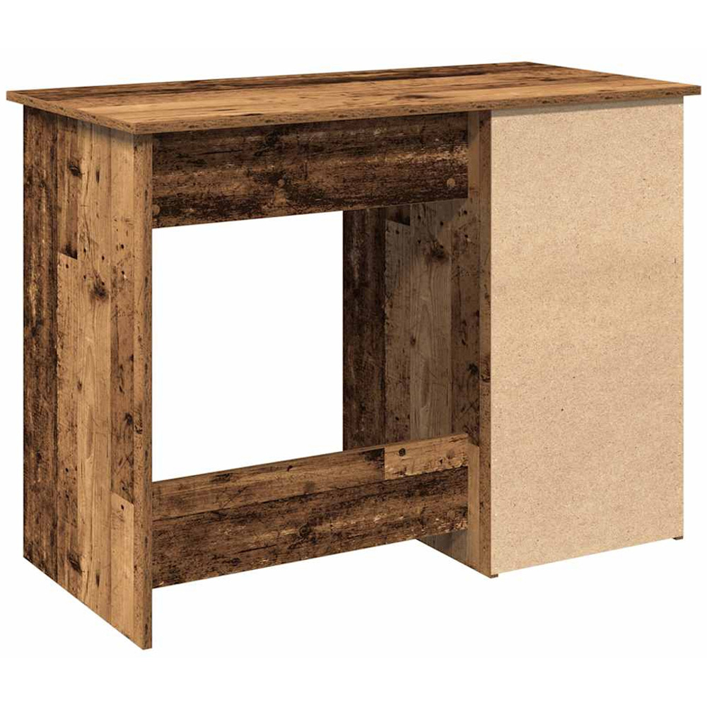vidaXL 3 Drawer Single Shelf Computer Desk Old Wood Effect Image 6