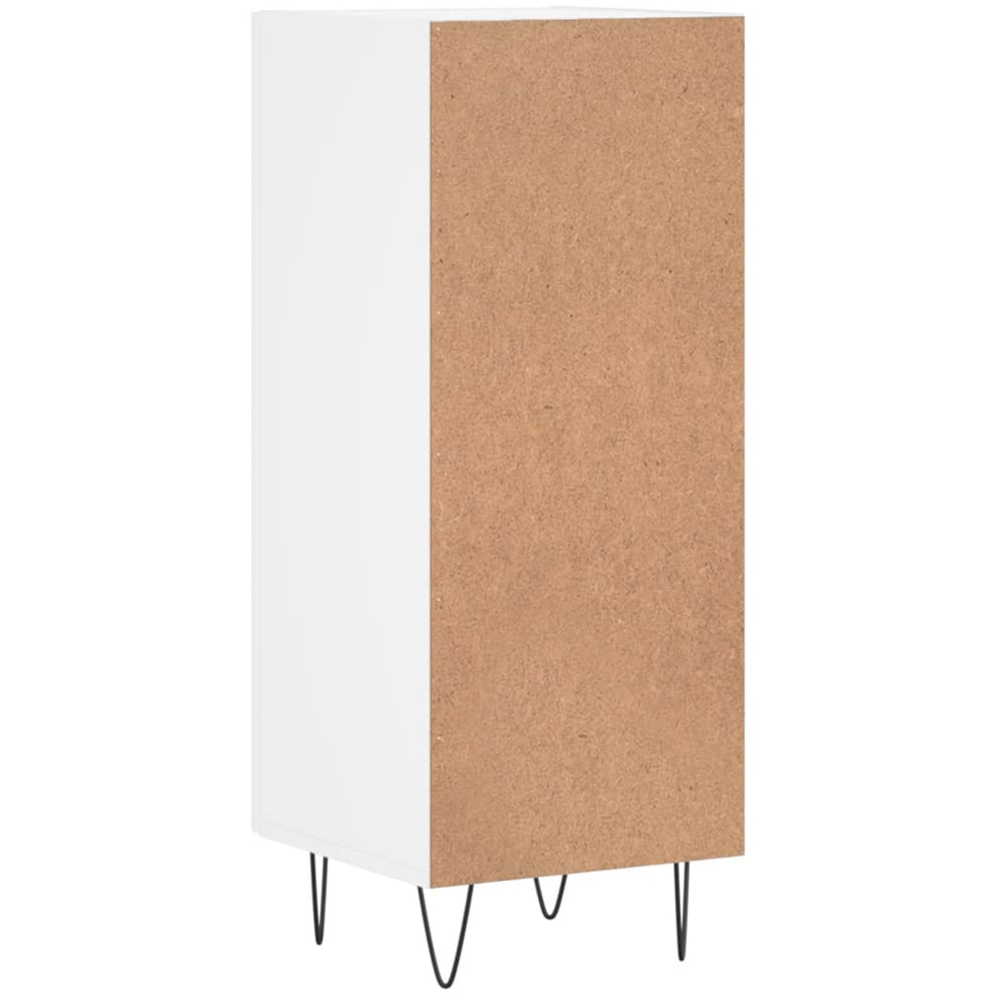vidaXL Single Door White Sideboard Image 8