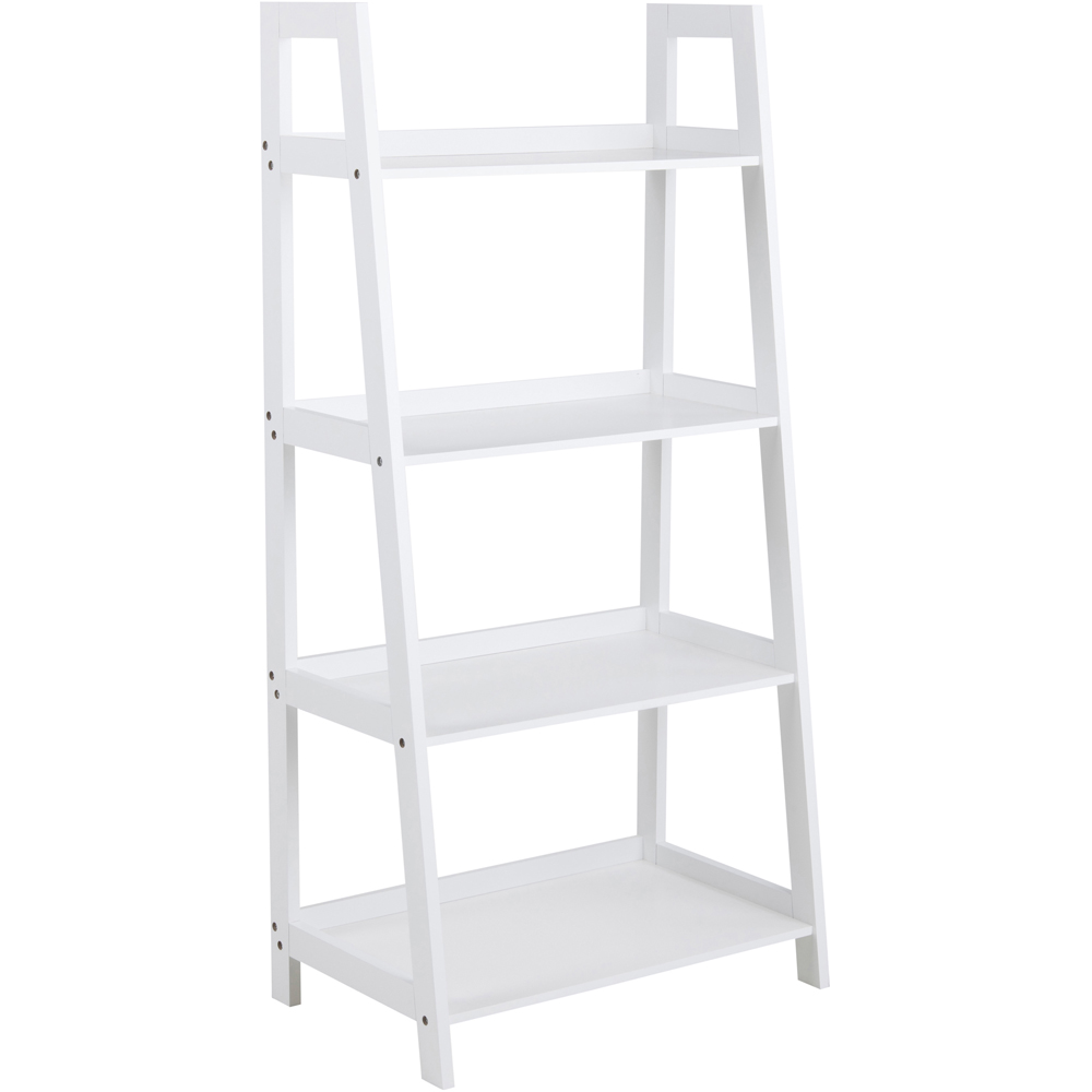 Florence Wally 4 Shelf White Bookcase Image 2