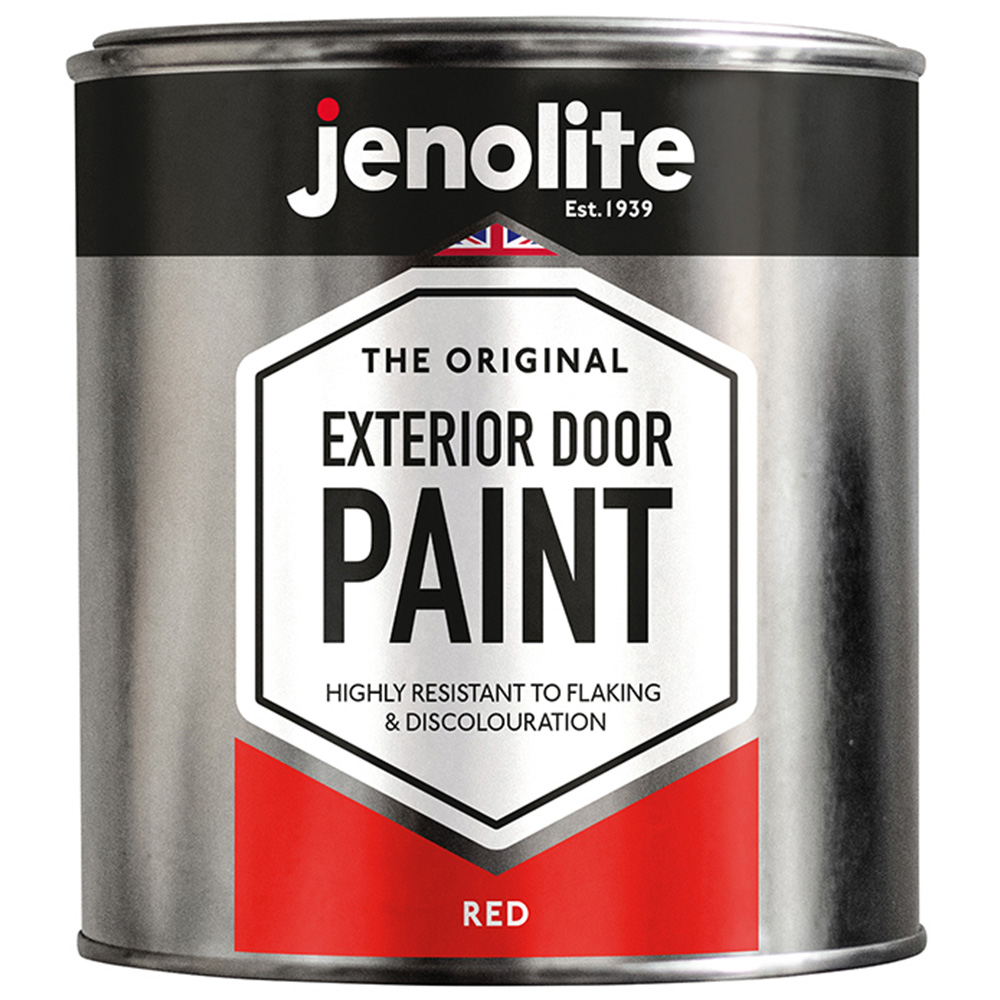 Jenolite Exterior Door Paint Red 1L Image 2