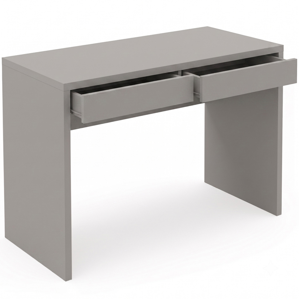 Shefa Line Vikko 2 Drawer Computer Desk Grey Image 3