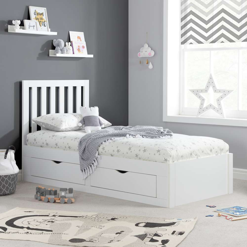 Appleby Single White Bed Image 1