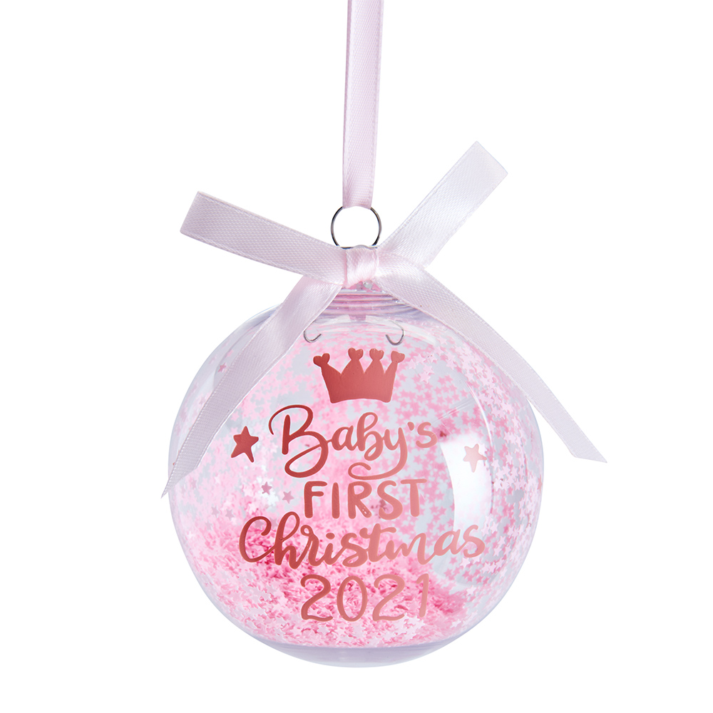Wilko Glitters Baby's First Christmas Bauble Image 2