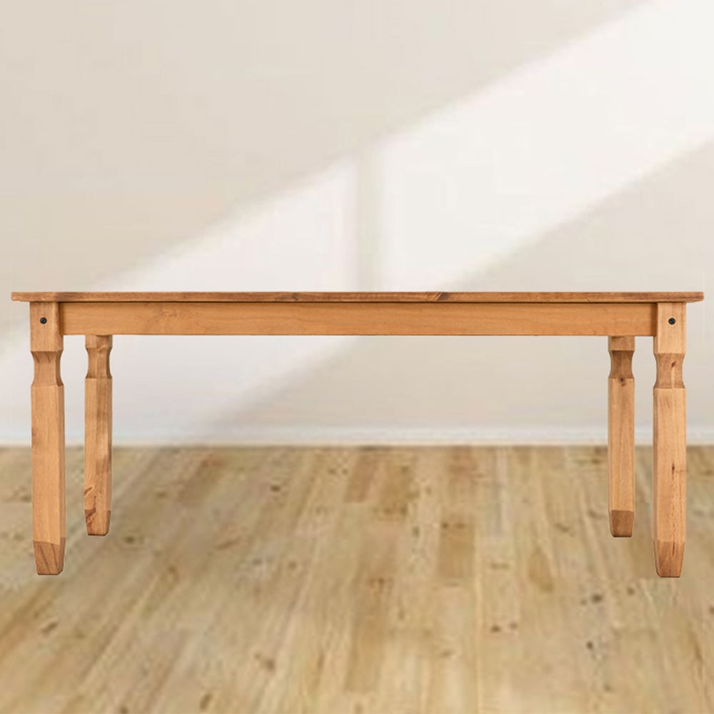 Seconique Corona 4 Seater Distressed Waxed Pine Dining Table Image 1