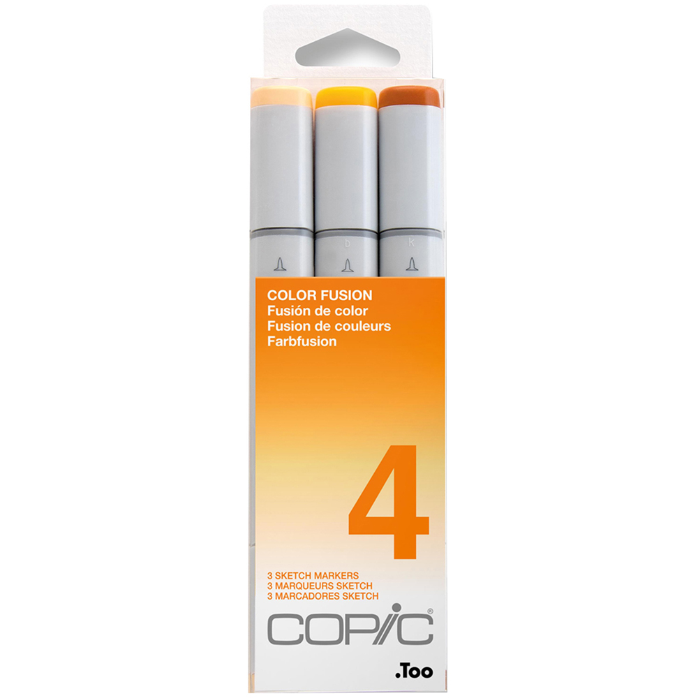 Copic Sketch Colour Fusion 4 Marker Pen 3 Pack  Image 1