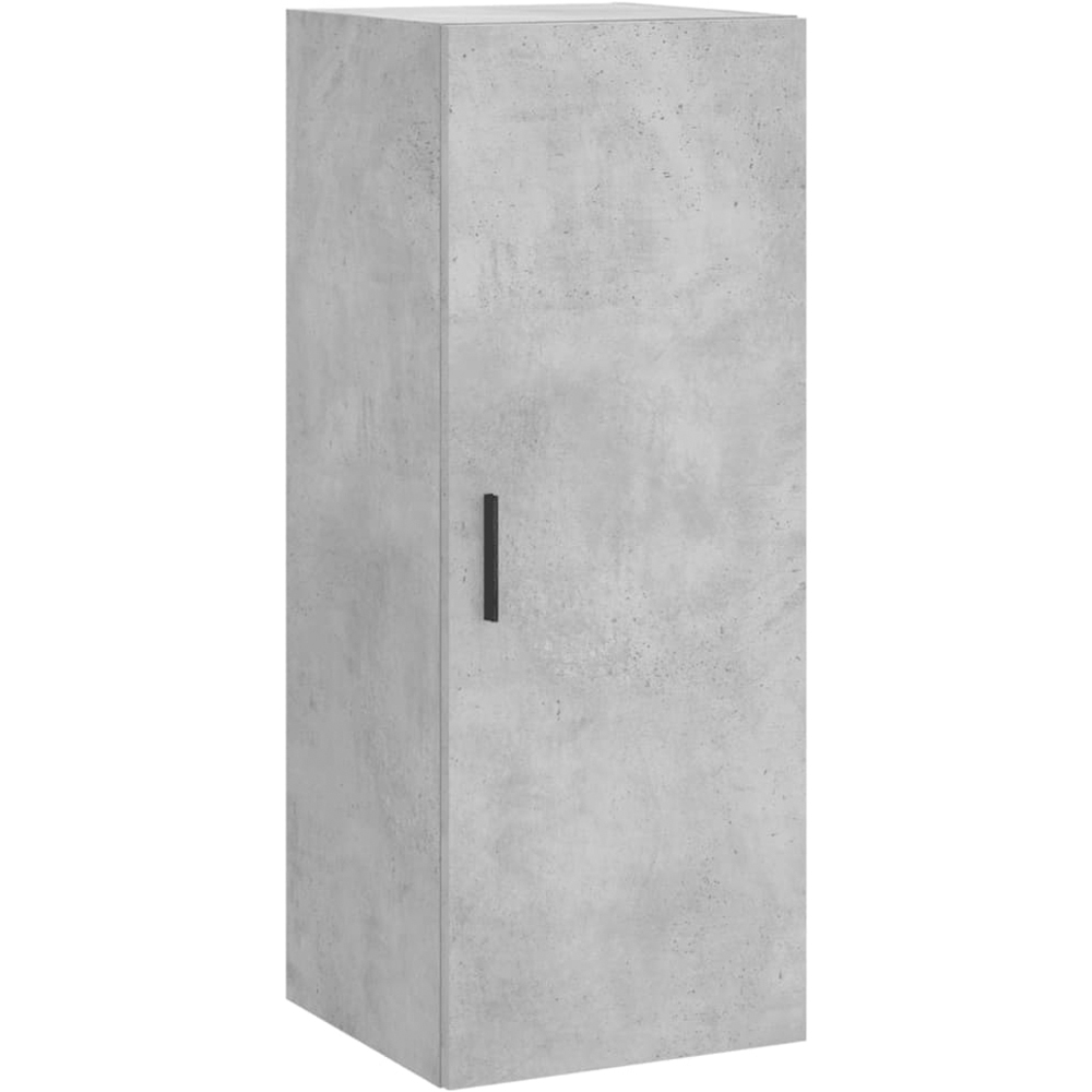 vidaXL Single Door 2 Drawer 2 Shelf Concrete Grey Highboard Image 5