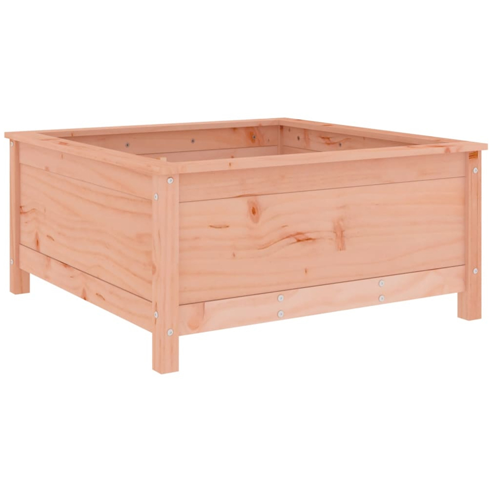 vidaXL Natural Solid Douglas Wood Garden Planter 82.5 x 82.5 x 39cm Image 5