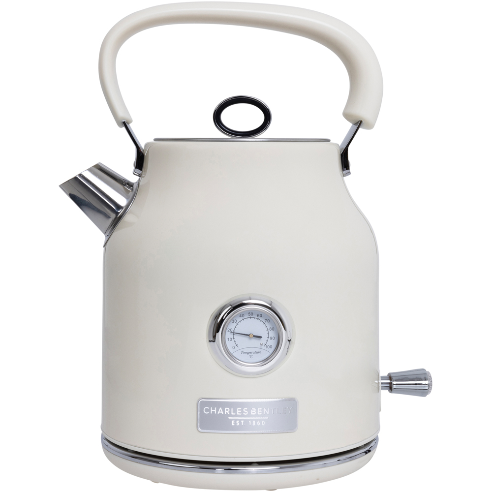 Charles Bentley Cream and Chrome 1.7L Kettle Image 1