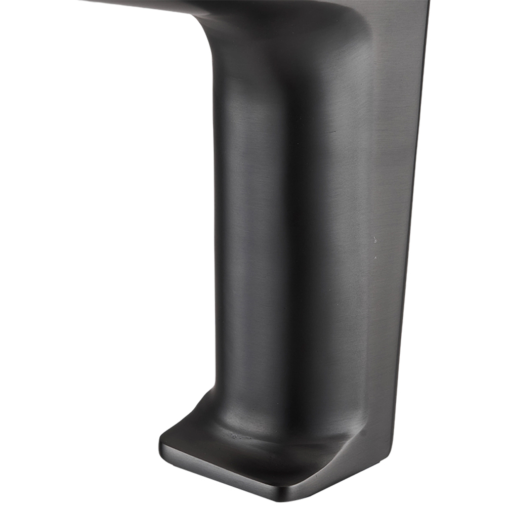 Living and Home Gunmetal Grey Metal Single Lever Basin Mixer Tap Image 6