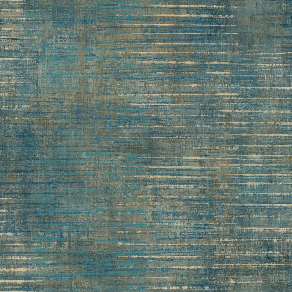 Grandeco Urban Stripe Distressed Metallic Teal Textured Wallpaper Image 1