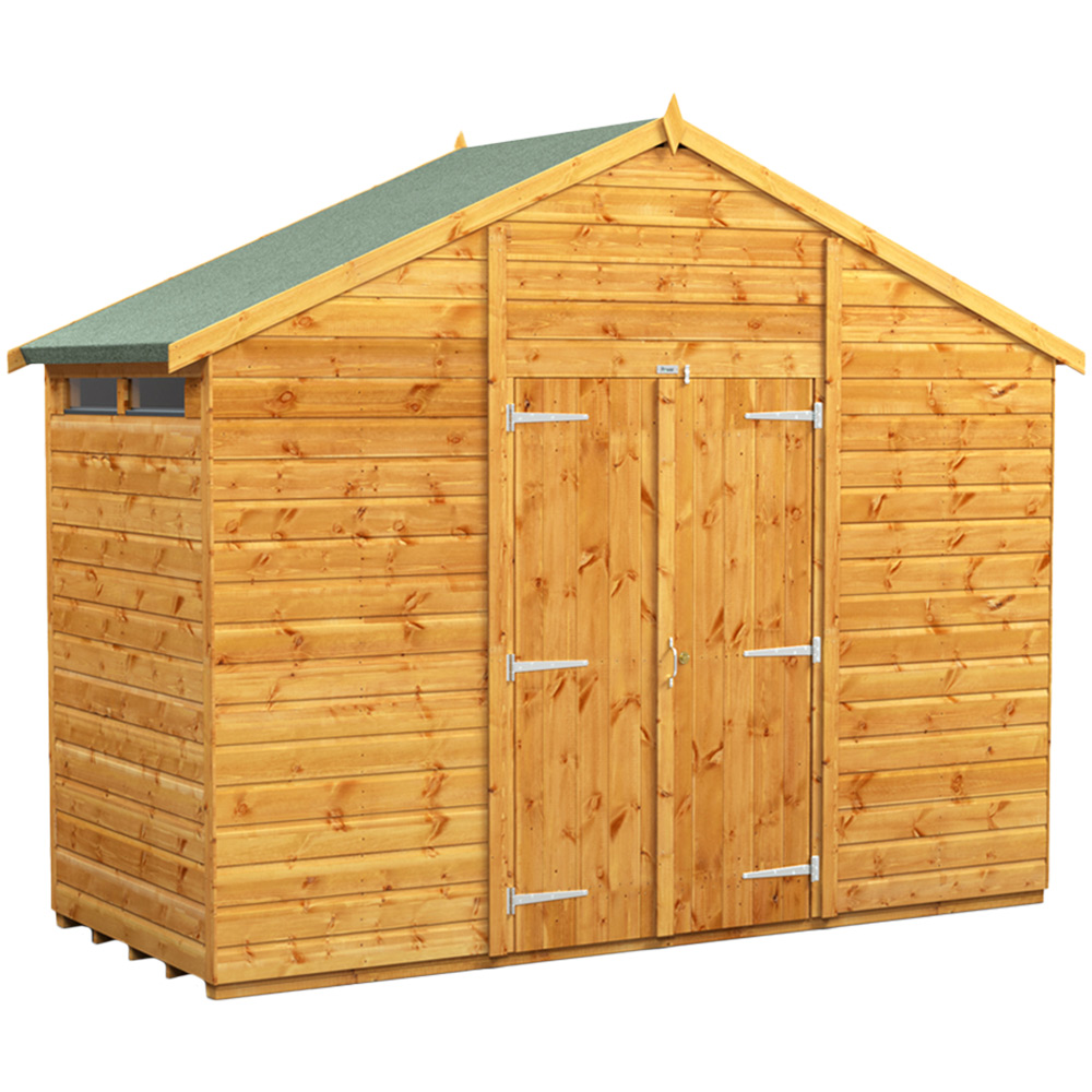 Power Sheds 4 x 10ft Double Door Apex Security Shed Image 1