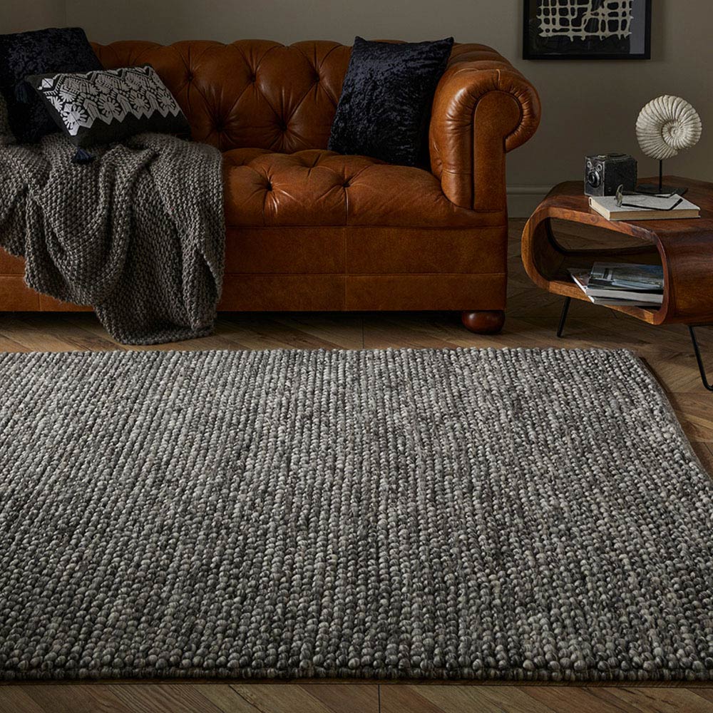 Esselle Delilah Grey Wool Rug 120 x 170cm Image 2