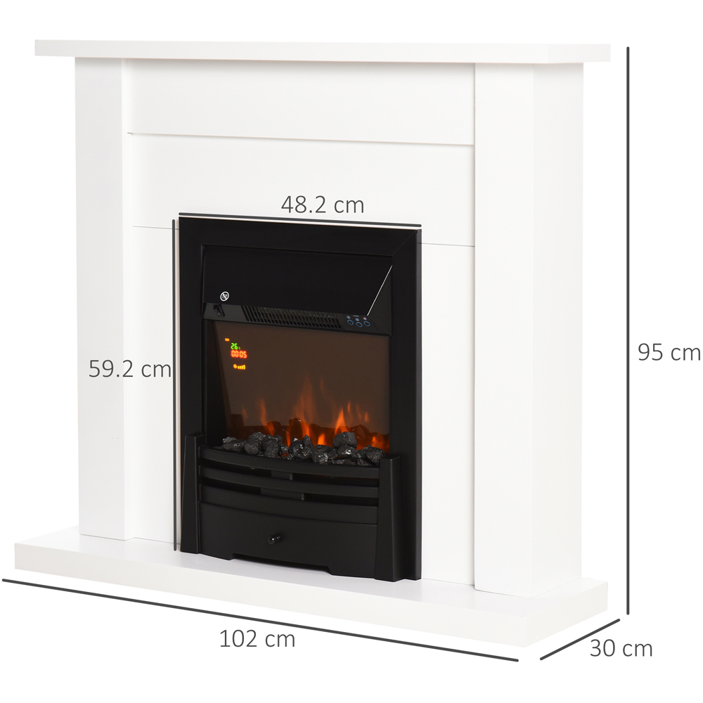 HOMCOM Ava 5 Level Electric Fireplace Heater Image 8