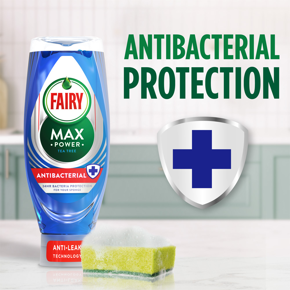 Fairy Max Power Antibacterial Washing Up Liquid Refill Carton 980ml Image 4